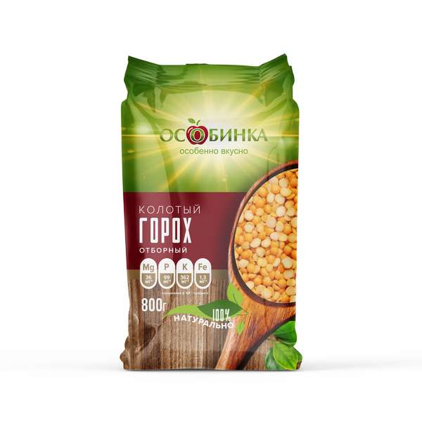 Упаковка Горох - аренда торгового знака Особинка